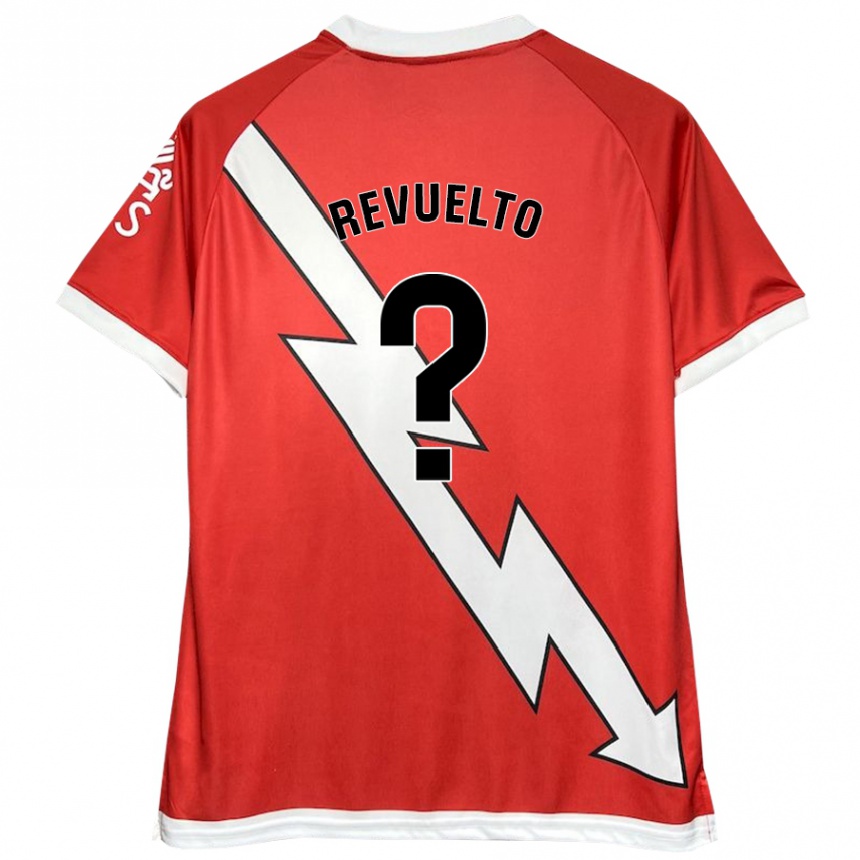 Kids Football Víctor Revuelto #0 White Red Home Jersey 2024/25 T-Shirt Canada