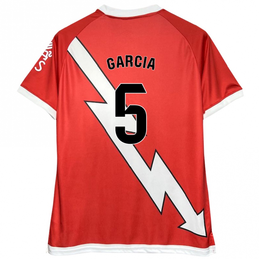 Enfant Football Maillot Miguel García #5 Blanc Rouge Tenues Domicile 2024/25 Canada