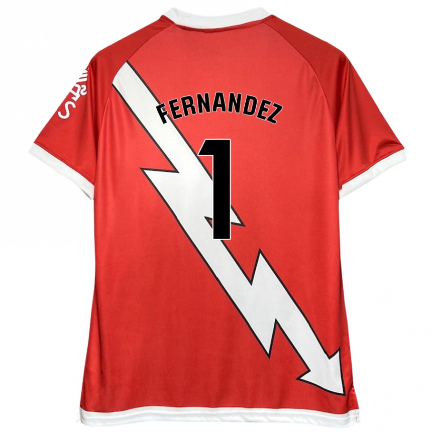 Enfant Football Maillot Nerea Fernández Santos #1 Blanc Rouge Tenues Domicile 2024/25 Canada