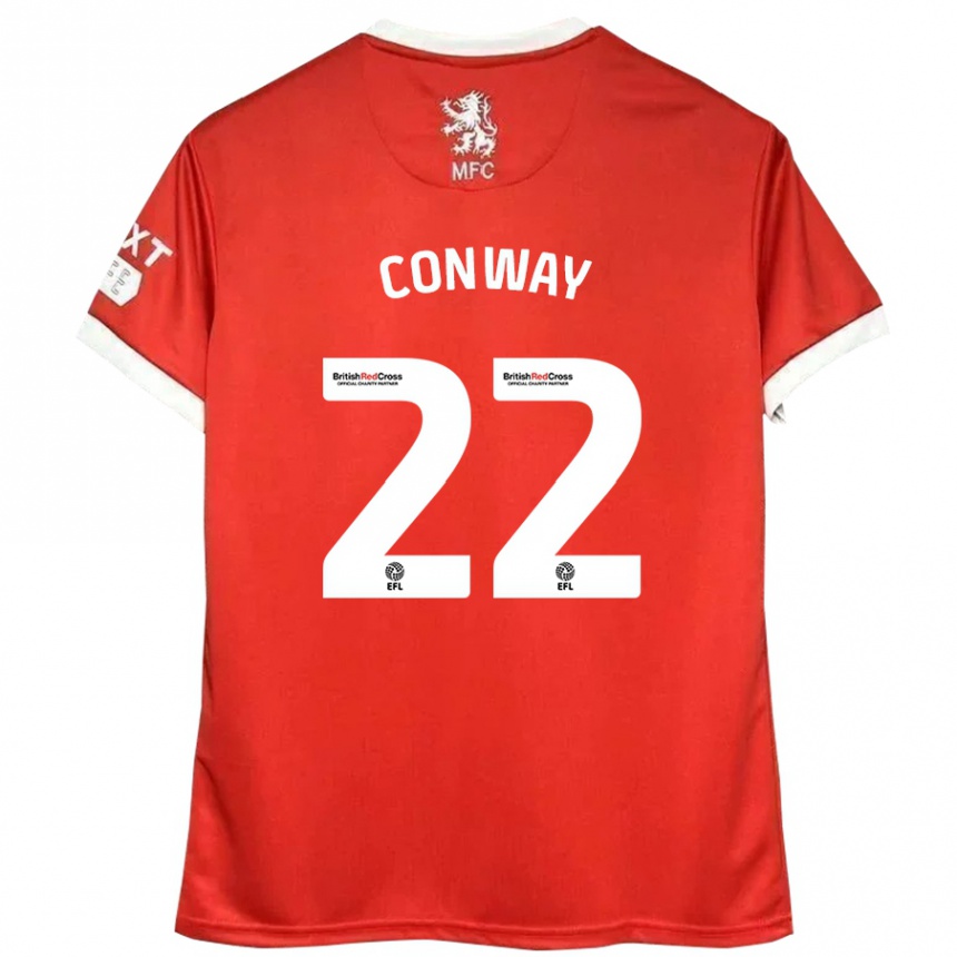 Kids Football Tommy Conway #22 Red White Home Jersey 2024/25 T-Shirt Canada