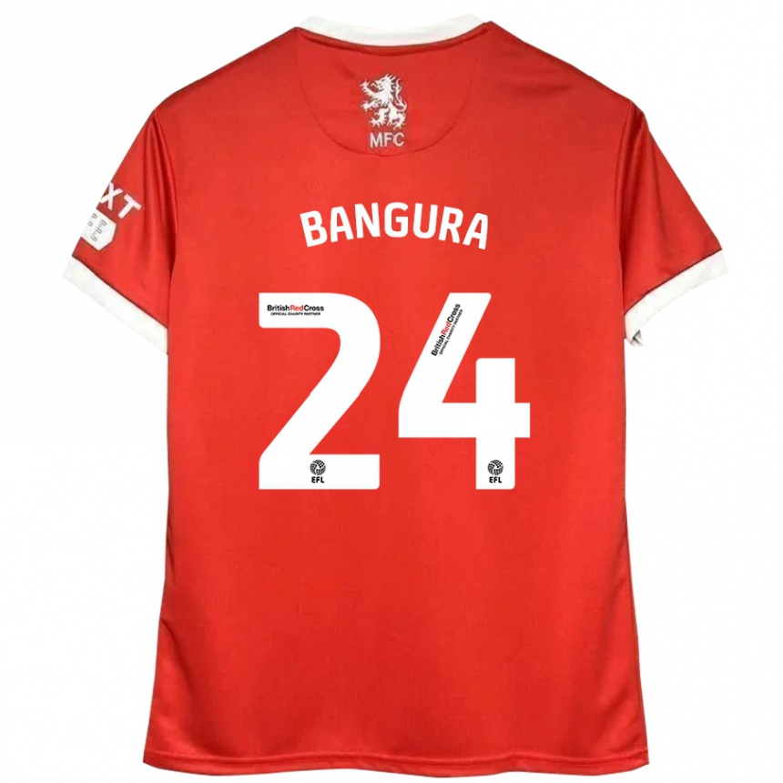 Enfant Football Maillot Alex Bangura #24 Rouge Blanc Tenues Domicile 2024/25 Canada