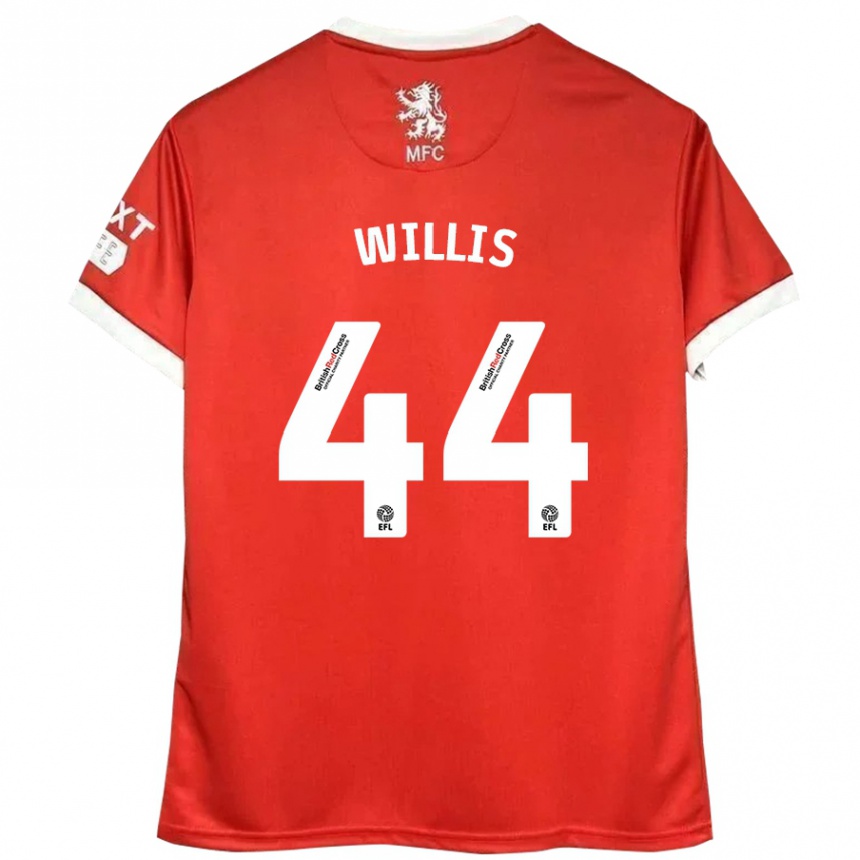 Kids Football Pharrell Willis #44 Red White Home Jersey 2024/25 T-Shirt Canada