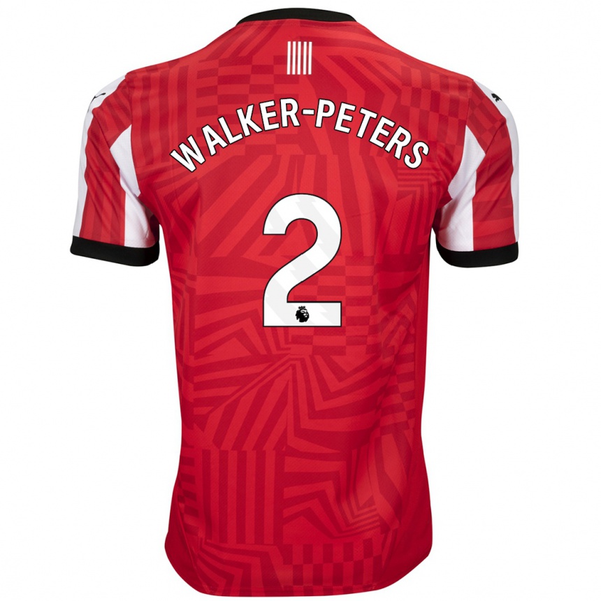 Enfant Football Maillot Kyle Walker-Peters #2 Rouge Blanc Tenues Domicile 2024/25 Canada