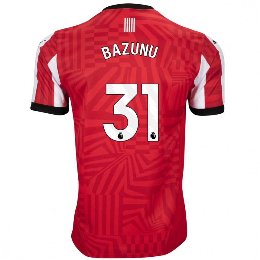 Enfant Football Maillot Gavin Bazunu #31 Rouge Blanc Tenues Domicile 2024/25 Canada