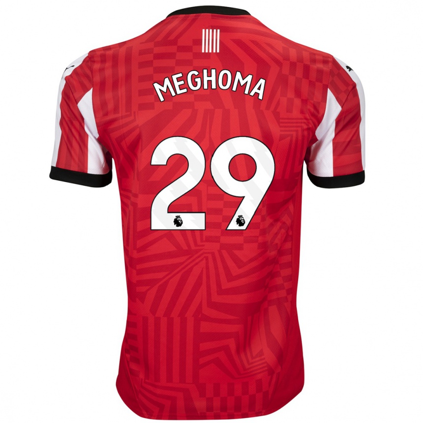 Enfant Football Maillot Jayden Meghoma #29 Rouge Blanc Tenues Domicile 2024/25 Canada