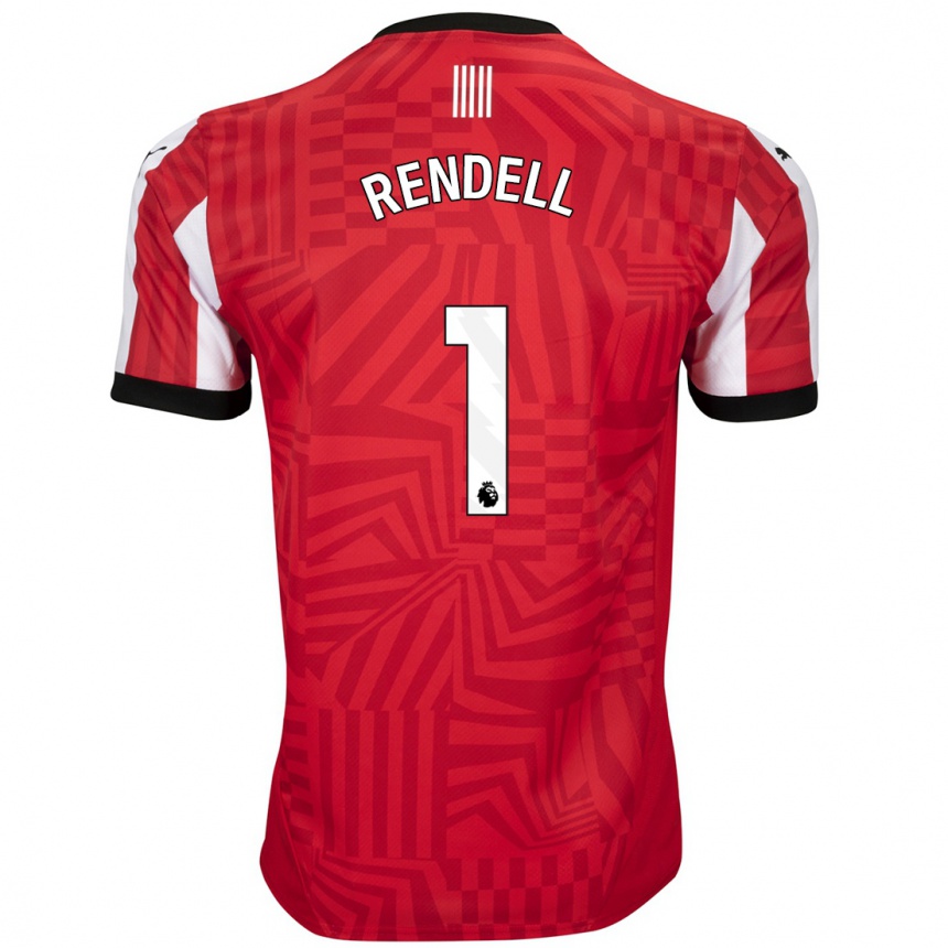 Enfant Football Maillot Kayla Rendell #1 Rouge Blanc Tenues Domicile 2024/25 Canada