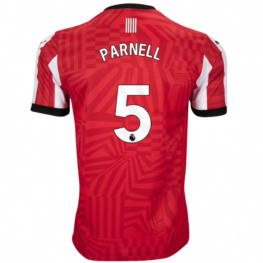 Enfant Football Maillot Rosanna Parnell #5 Rouge Blanc Tenues Domicile 2024/25 Canada