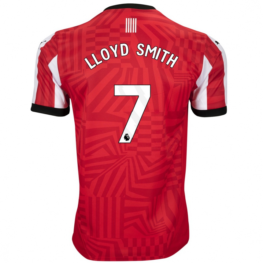 Enfant Football Maillot Lexi Lloyd-Smith #7 Rouge Blanc Tenues Domicile 2024/25 Canada