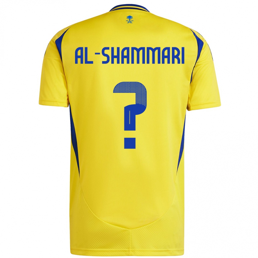 Enfant Football Maillot Mansour Al-Shammari #0 Jaune Bleu Tenues Domicile 2024/25 Canada