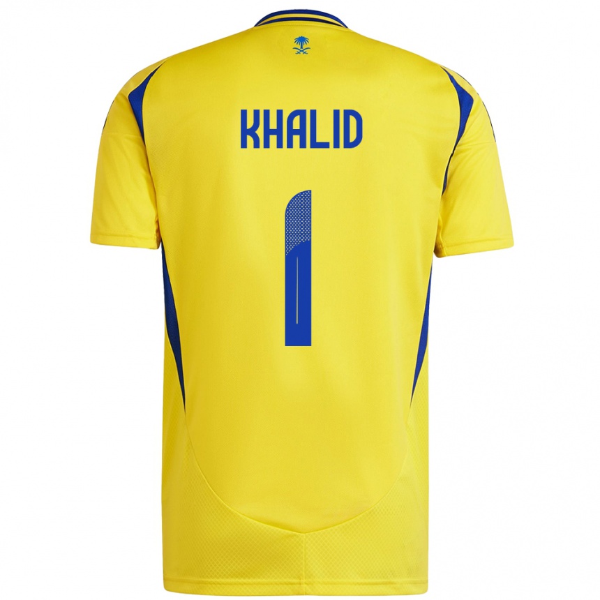 Enfant Football Maillot Sara Khalid #1 Jaune Bleu Tenues Domicile 2024/25 Canada