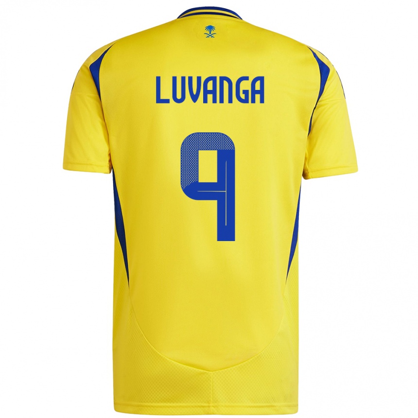 Enfant Football Maillot Clara Luvanga #9 Jaune Bleu Tenues Domicile 2024/25 Canada