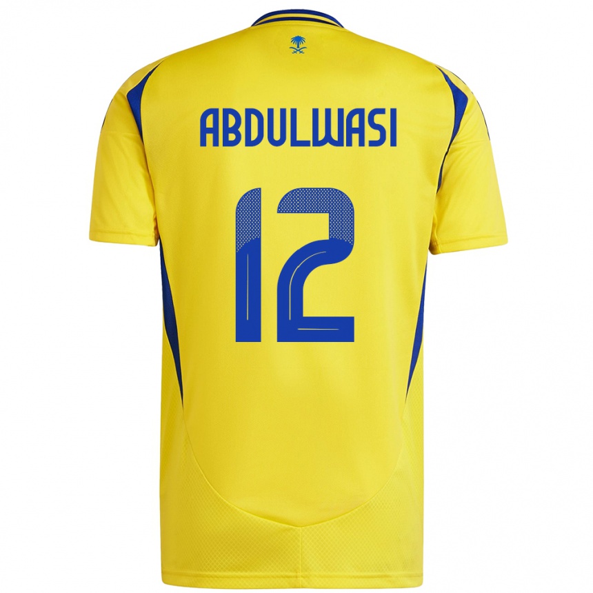 Kids Football Dalal Abdulwasi #12 Yellow Blue Home Jersey 2024/25 T-Shirt Canada