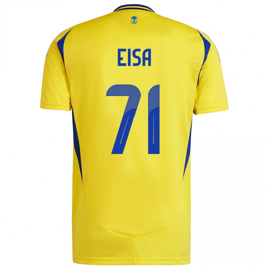 Kids Football Bayan Eisa #71 Yellow Blue Home Jersey 2024/25 T-Shirt Canada