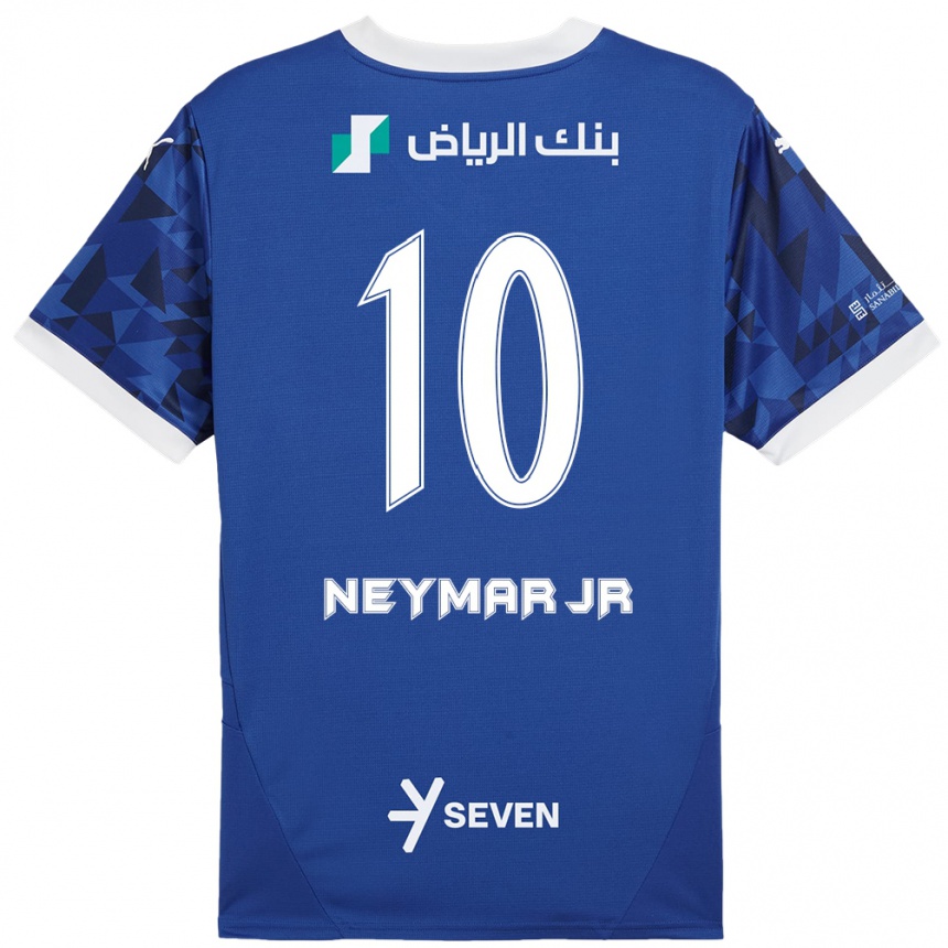 Kids Football Neymar #10 Dark Blue White Home Jersey 2024/25 T-Shirt Canada