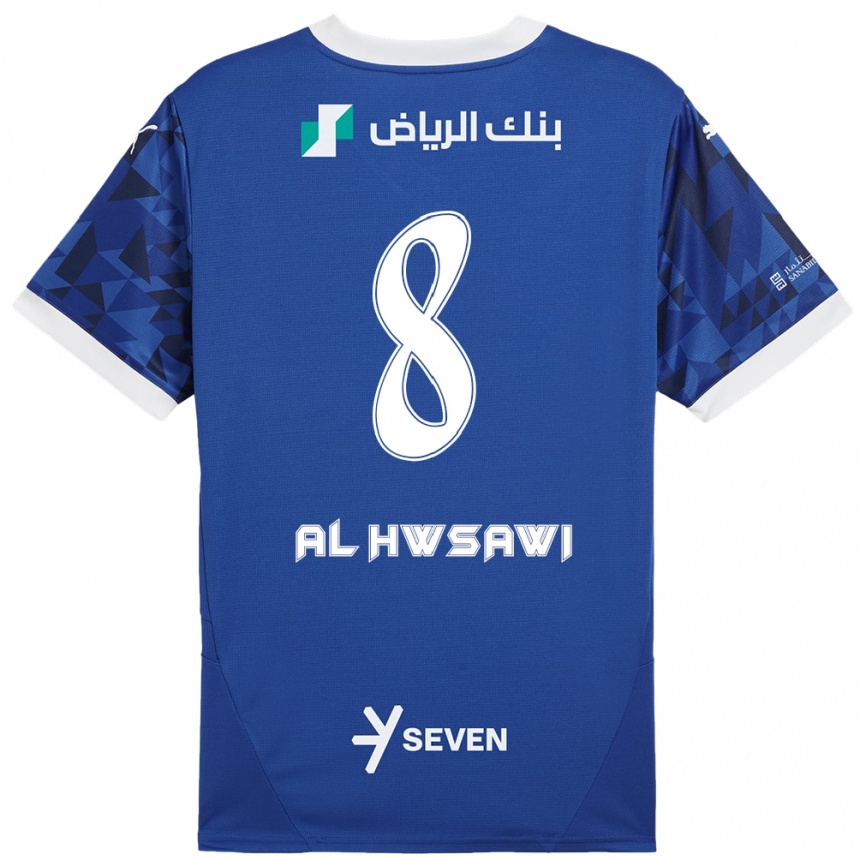 Kids Football Al Bandari Al-Hwsawi #8 Dark Blue White Home Jersey 2024/25 T-Shirt Canada