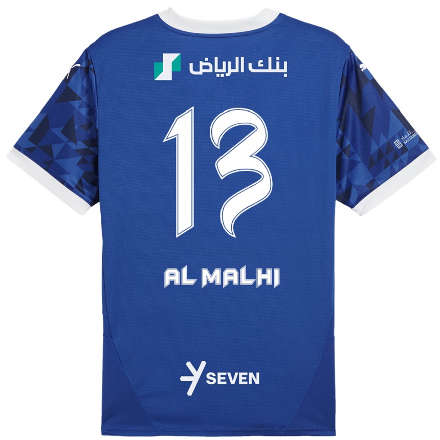 Kids Football Al Muhra Al-Malhi #13 Dark Blue White Home Jersey 2024/25 T-Shirt Canada