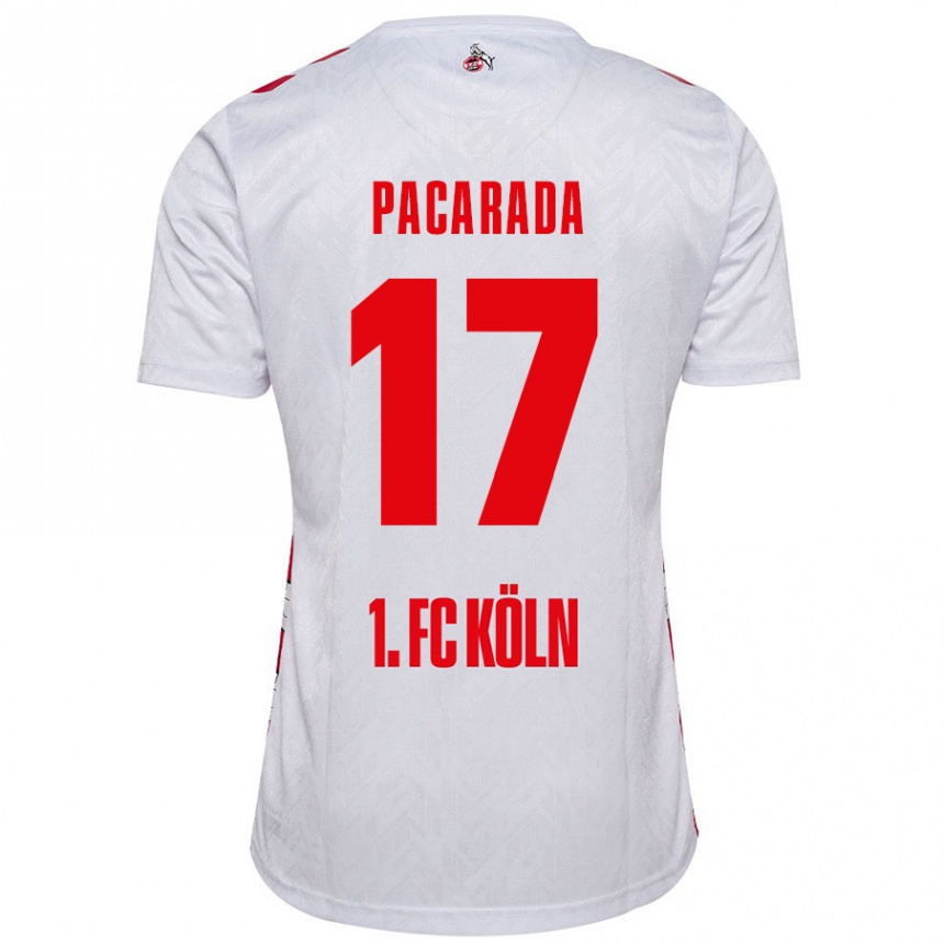 Kids Football Leart Paçarada #17 White Red Home Jersey 2024/25 T-Shirt Canada