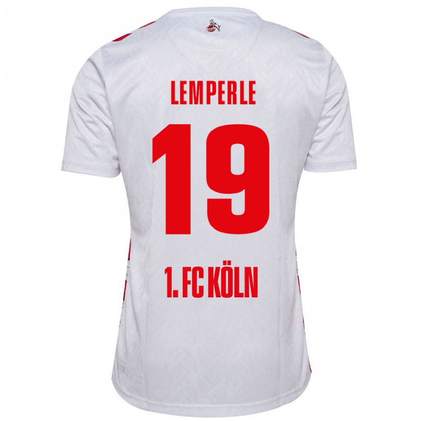 Kids Football Tim Lemperle #19 White Red Home Jersey 2024/25 T-Shirt Canada