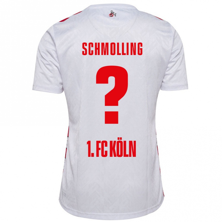 Kids Football Viktor Schmolling #0 White Red Home Jersey 2024/25 T-Shirt Canada