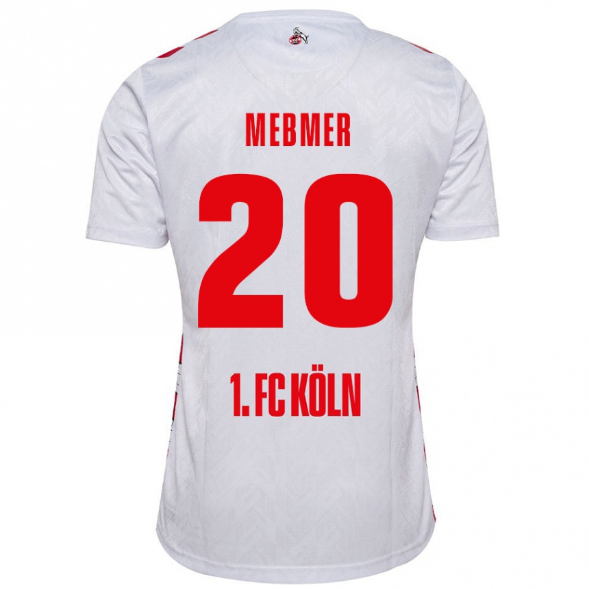 Kids Football Meike Meßmer #20 White Red Home Jersey 2024/25 T-Shirt Canada