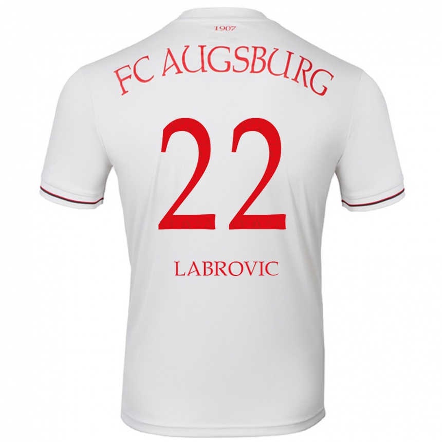 Kids Football Nediljko Labrovic #22 White Home Jersey 2024/25 T-Shirt Canada