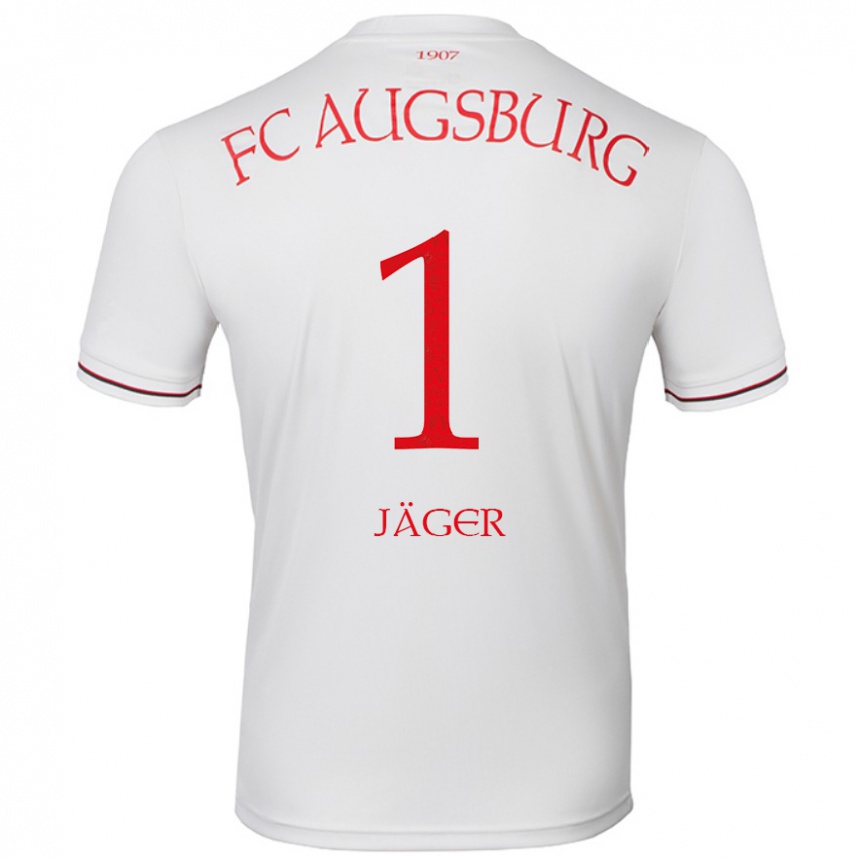 Kids Football Tobias Jäger #1 White Home Jersey 2024/25 T-Shirt Canada