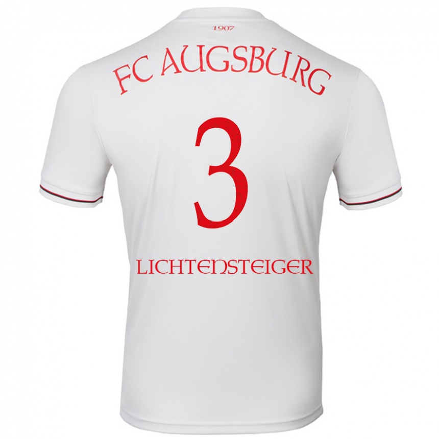 Kids Football David Lichtensteiger #3 White Home Jersey 2024/25 T-Shirt Canada