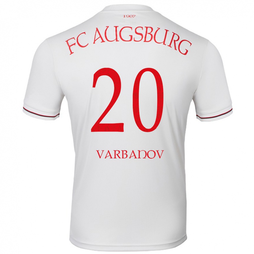 Kids Football Svetoslav Varbanov #20 White Home Jersey 2024/25 T-Shirt Canada