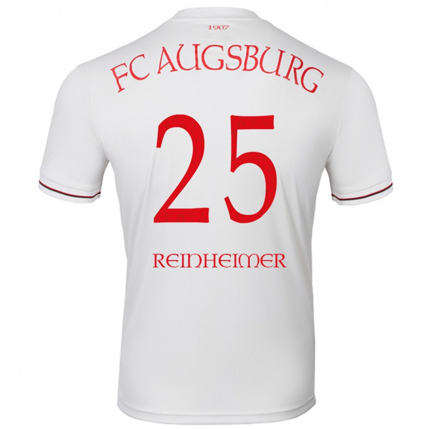 Kids Football Pirmin Reinheimer #25 White Home Jersey 2024/25 T-Shirt Canada