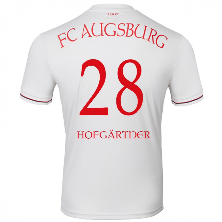 Kids Football Hendrik Hofgärtner #28 White Home Jersey 2024/25 T-Shirt Canada