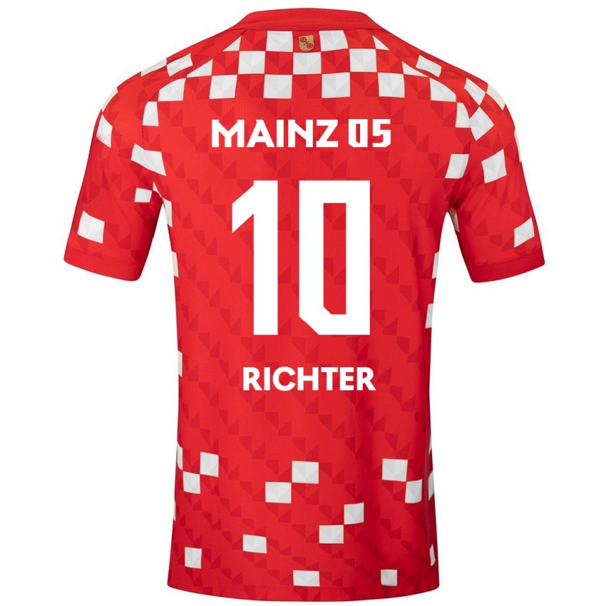 Enfant Football Maillot Marco Richter #10 Blanc Rouge Tenues Domicile 2024/25 Canada