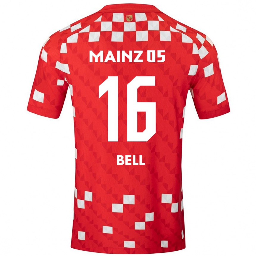 Enfant Football Maillot Stefan Bell #16 Blanc Rouge Tenues Domicile 2024/25 Canada