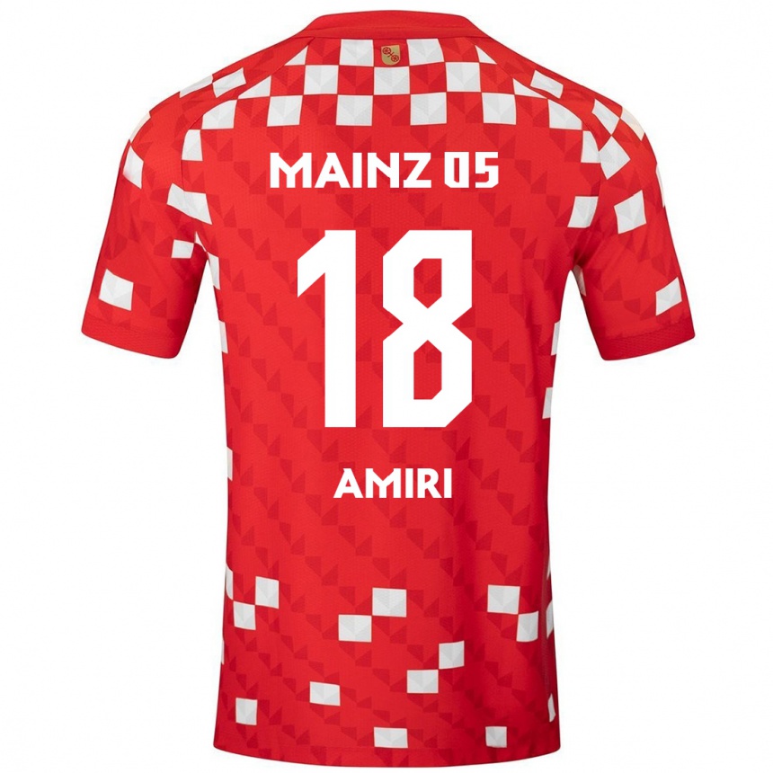 Enfant Football Maillot Nadiem Amiri #18 Blanc Rouge Tenues Domicile 2024/25 Canada