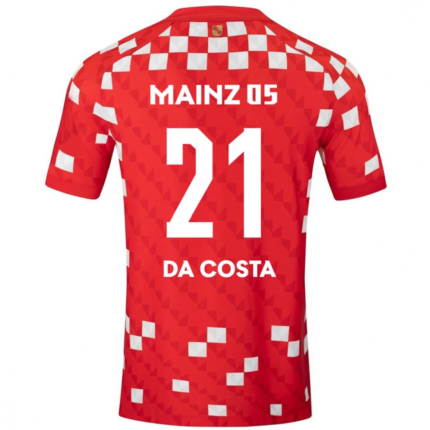 Enfant Football Maillot Danny Da Costa #21 Blanc Rouge Tenues Domicile 2024/25 Canada