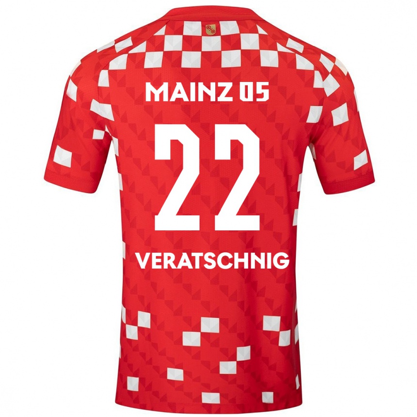 Enfant Football Maillot Nikolas Veratschnig #22 Blanc Rouge Tenues Domicile 2024/25 Canada