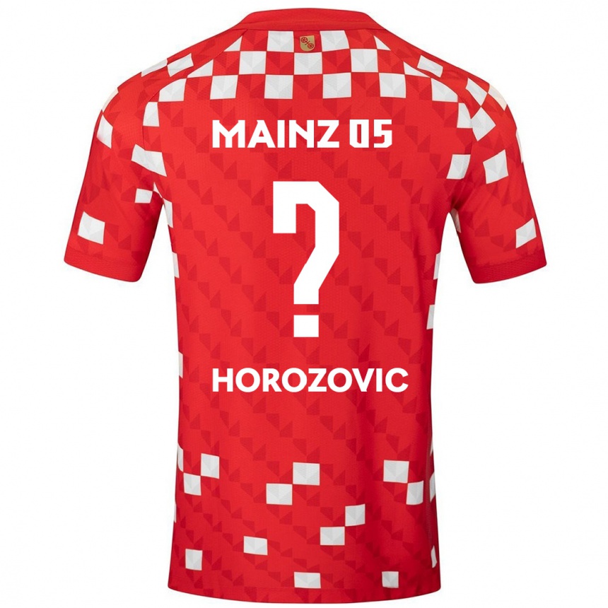 Enfant Football Maillot Sean Horozovic #0 Blanc Rouge Tenues Domicile 2024/25 Canada