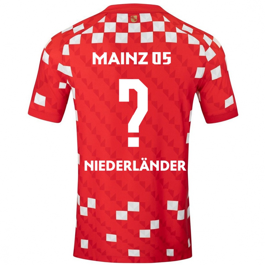 Enfant Football Maillot Lennart Niederländer #0 Blanc Rouge Tenues Domicile 2024/25 Canada