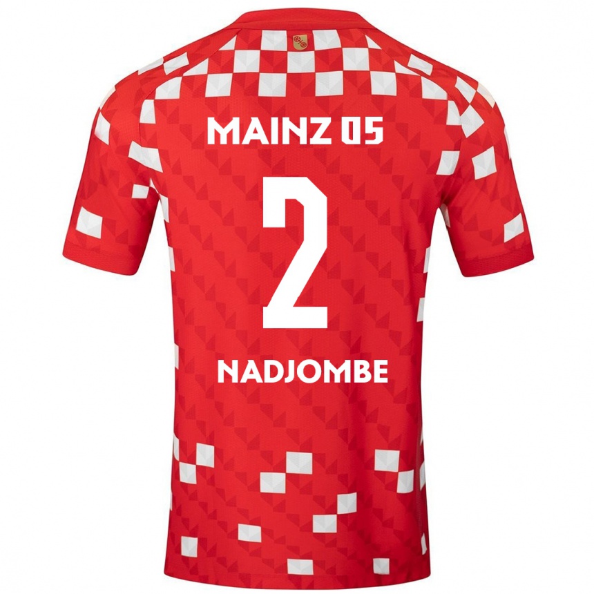 Enfant Football Maillot Jean-Marie Nadjombe #2 Blanc Rouge Tenues Domicile 2024/25 Canada