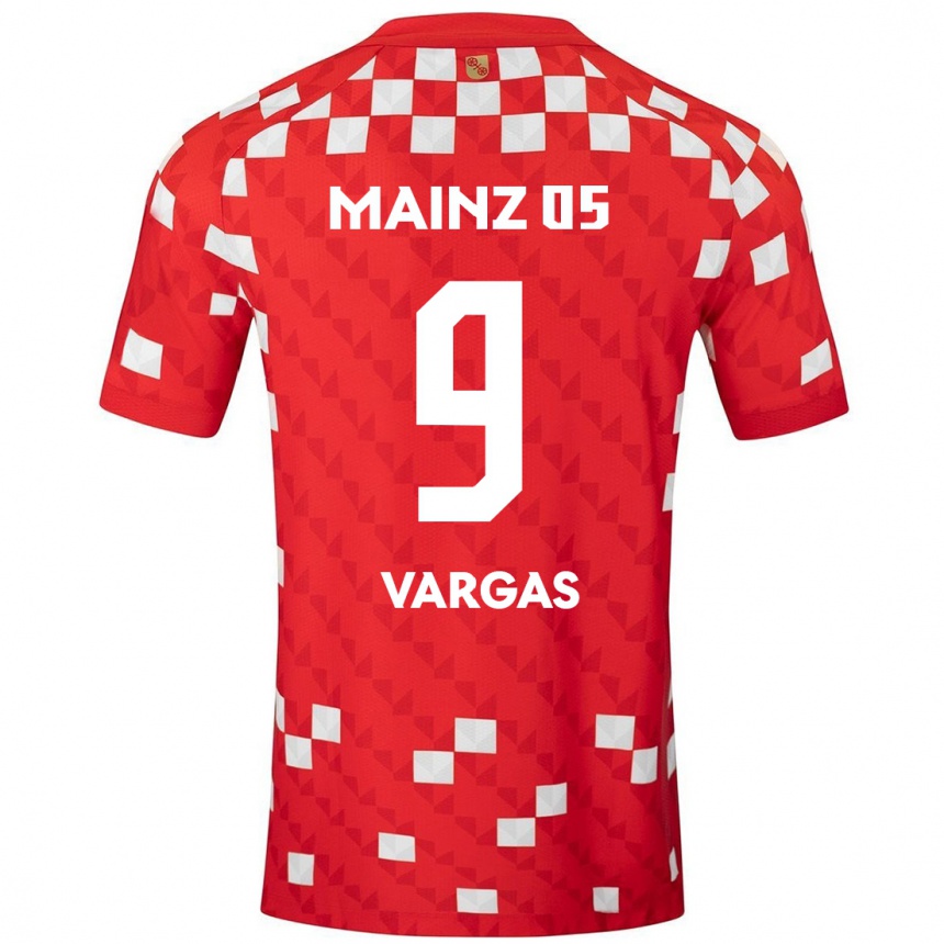 Enfant Football Maillot Nayrobi Vargas #9 Blanc Rouge Tenues Domicile 2024/25 Canada