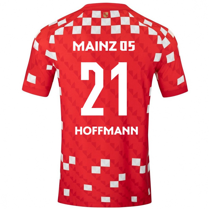 Enfant Football Maillot Leon Hoffmann #21 Blanc Rouge Tenues Domicile 2024/25 Canada