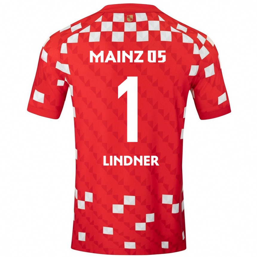 Enfant Football Maillot Sophie Lindner #1 Blanc Rouge Tenues Domicile 2024/25 Canada