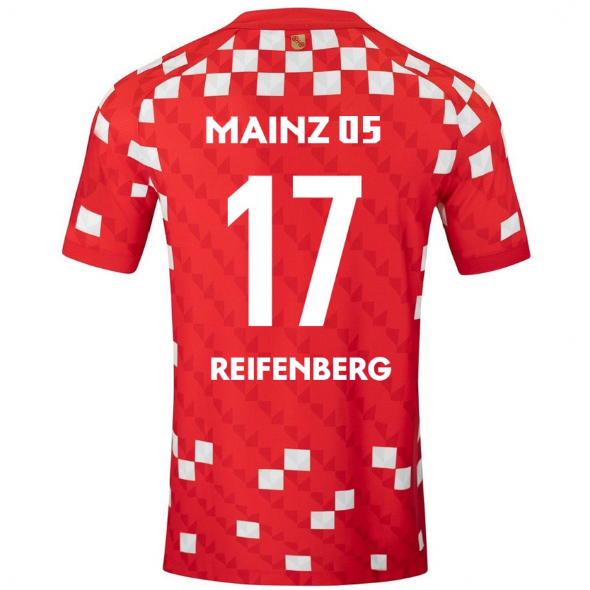 Enfant Football Maillot Michelle Reifenberg #17 Blanc Rouge Tenues Domicile 2024/25 Canada