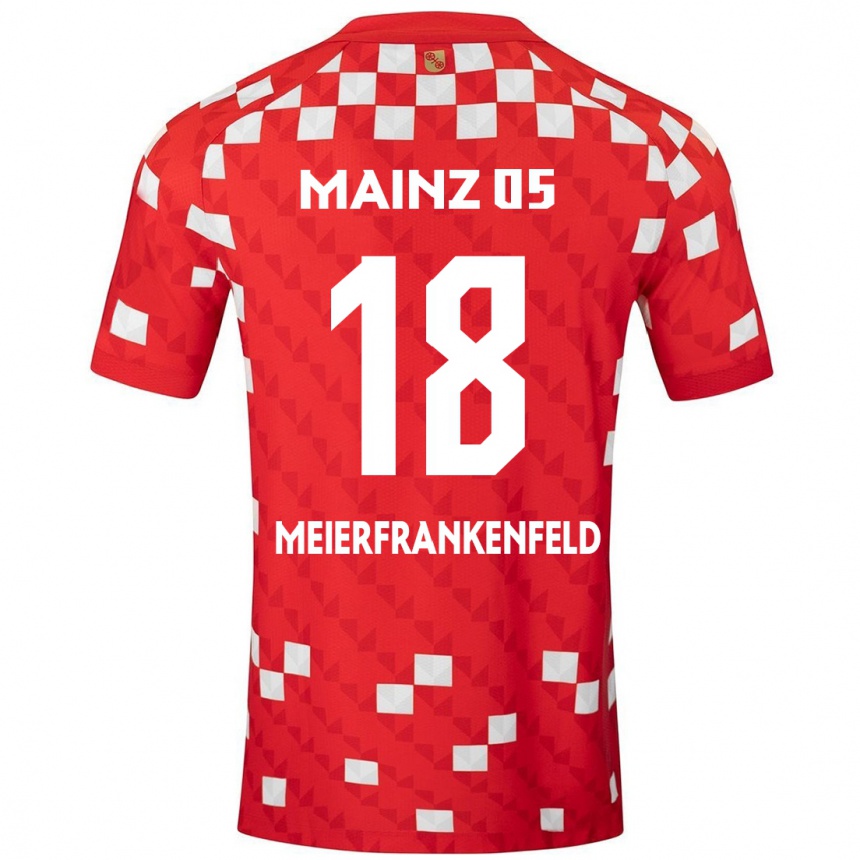 Enfant Football Maillot Jana Meierfrankenfeld #18 Blanc Rouge Tenues Domicile 2024/25 Canada