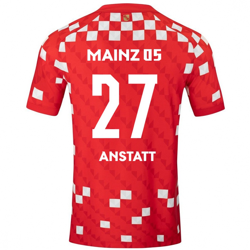 Enfant Football Maillot Nadine Anstatt #27 Blanc Rouge Tenues Domicile 2024/25 Canada