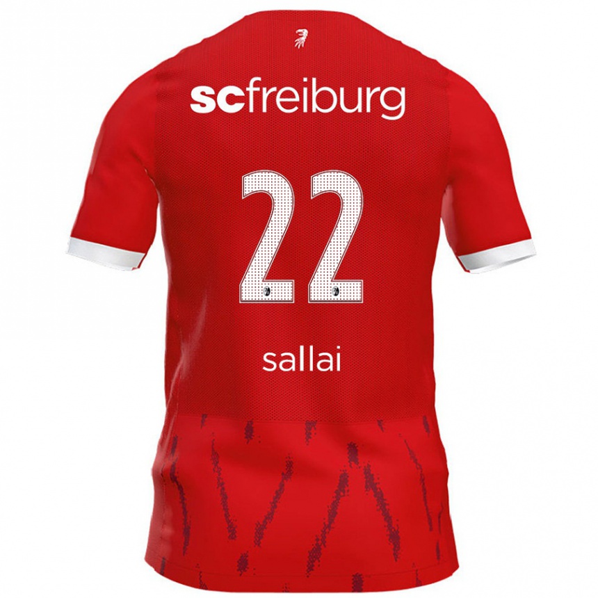 Kids Football Roland Sallai #22 Red Home Jersey 2024/25 T-Shirt Canada