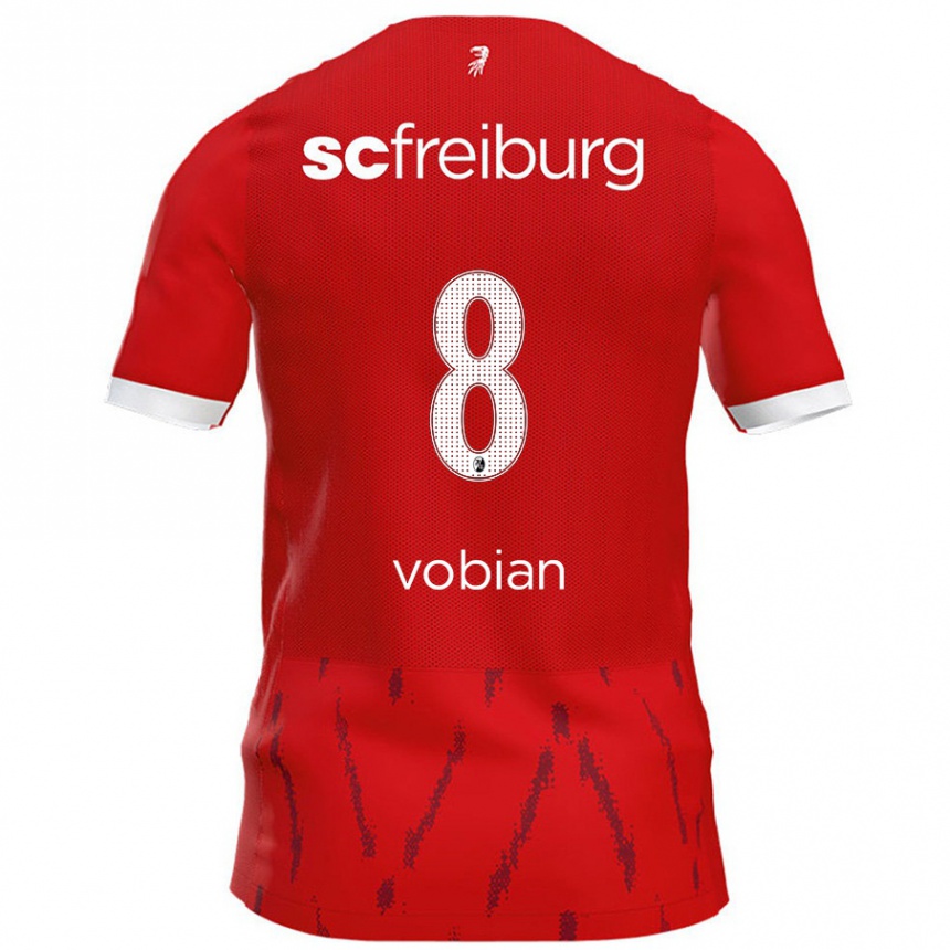 Kids Football Selina Vobian #8 Red Home Jersey 2024/25 T-Shirt Canada