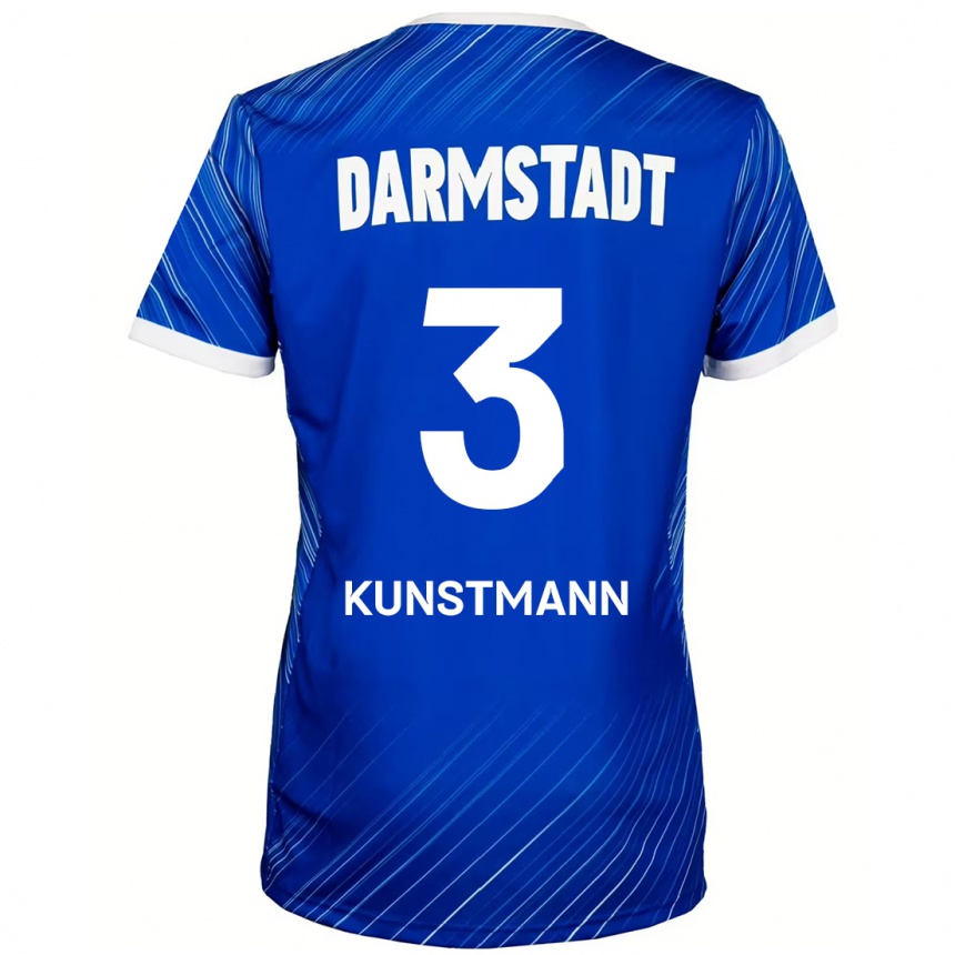 Kids Football Kelvin Kunstmann #3 Blue White Home Jersey 2024/25 T-Shirt Canada