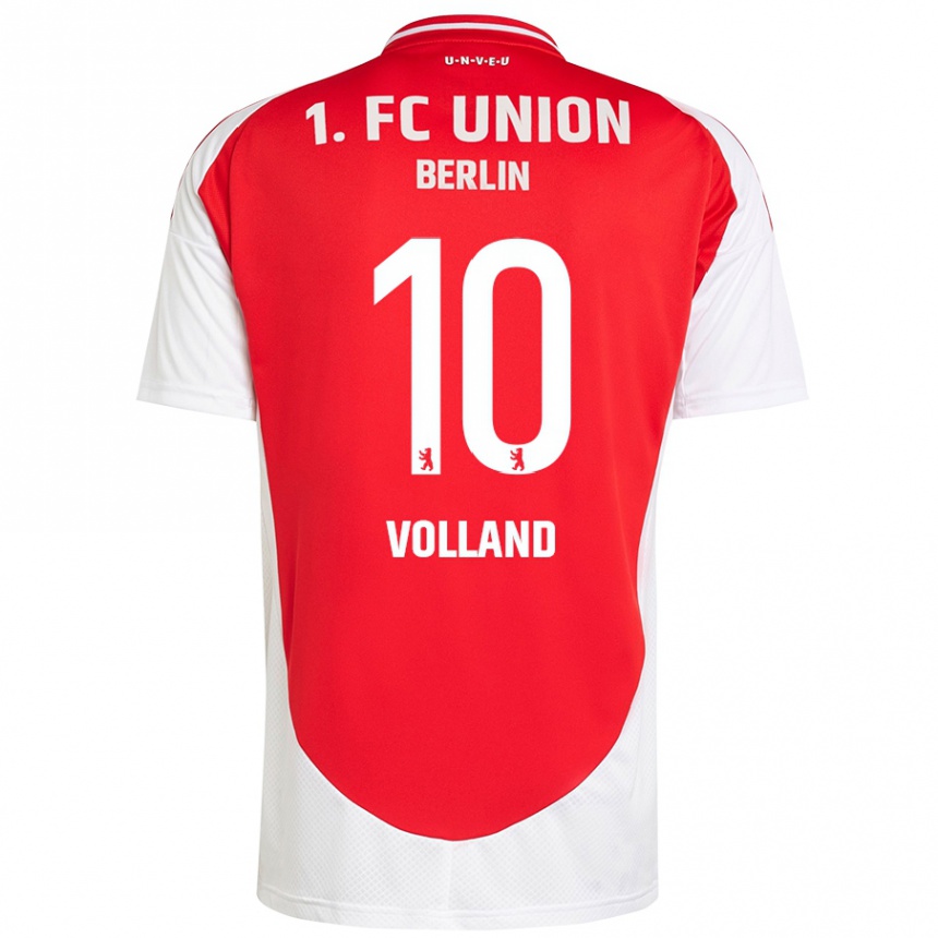 Kids Football Kevin Volland #10 Red White Home Jersey 2024/25 T-Shirt Canada