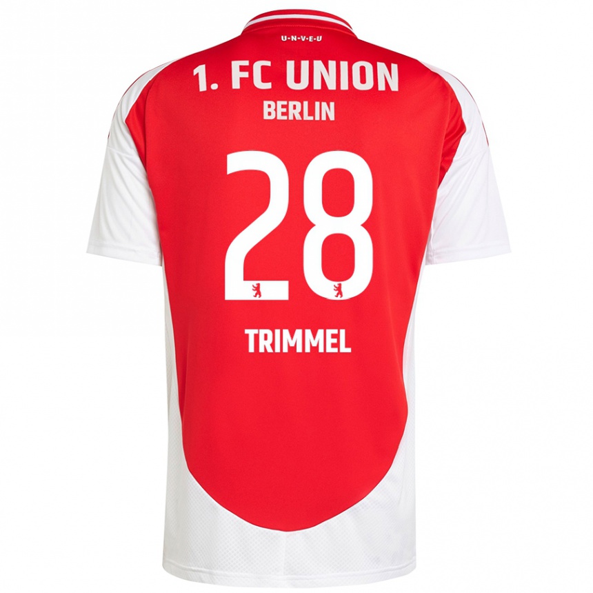 Enfant Football Maillot Christopher Trimmel #28 Rouge Blanc Tenues Domicile 2024/25 Canada