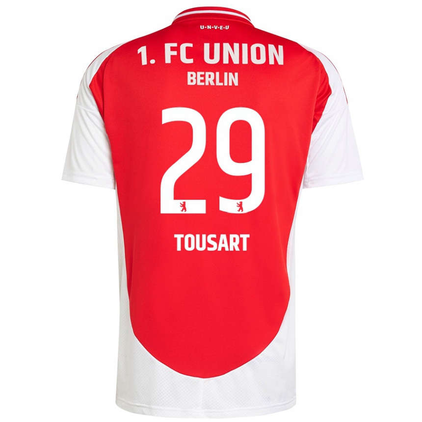 Enfant Football Maillot Lucas Tousart #29 Rouge Blanc Tenues Domicile 2024/25 Canada